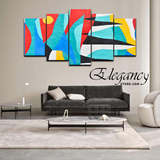 Abstract Wall Art Frames 5 Spliters  (HS-60010)