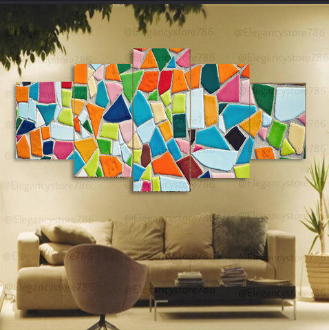 Abstract Wall Art Frames 5 Spliters