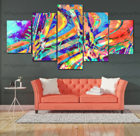 Abstract Wall Art Frames 5 Spliters