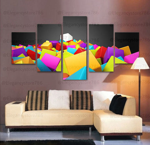 Abstract Wall Art Frames 5 Spliters