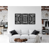 3 Piece Stylish Triptych Florelle Wall Art