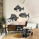 3 Pcs Fishbones Wooden Wall Art